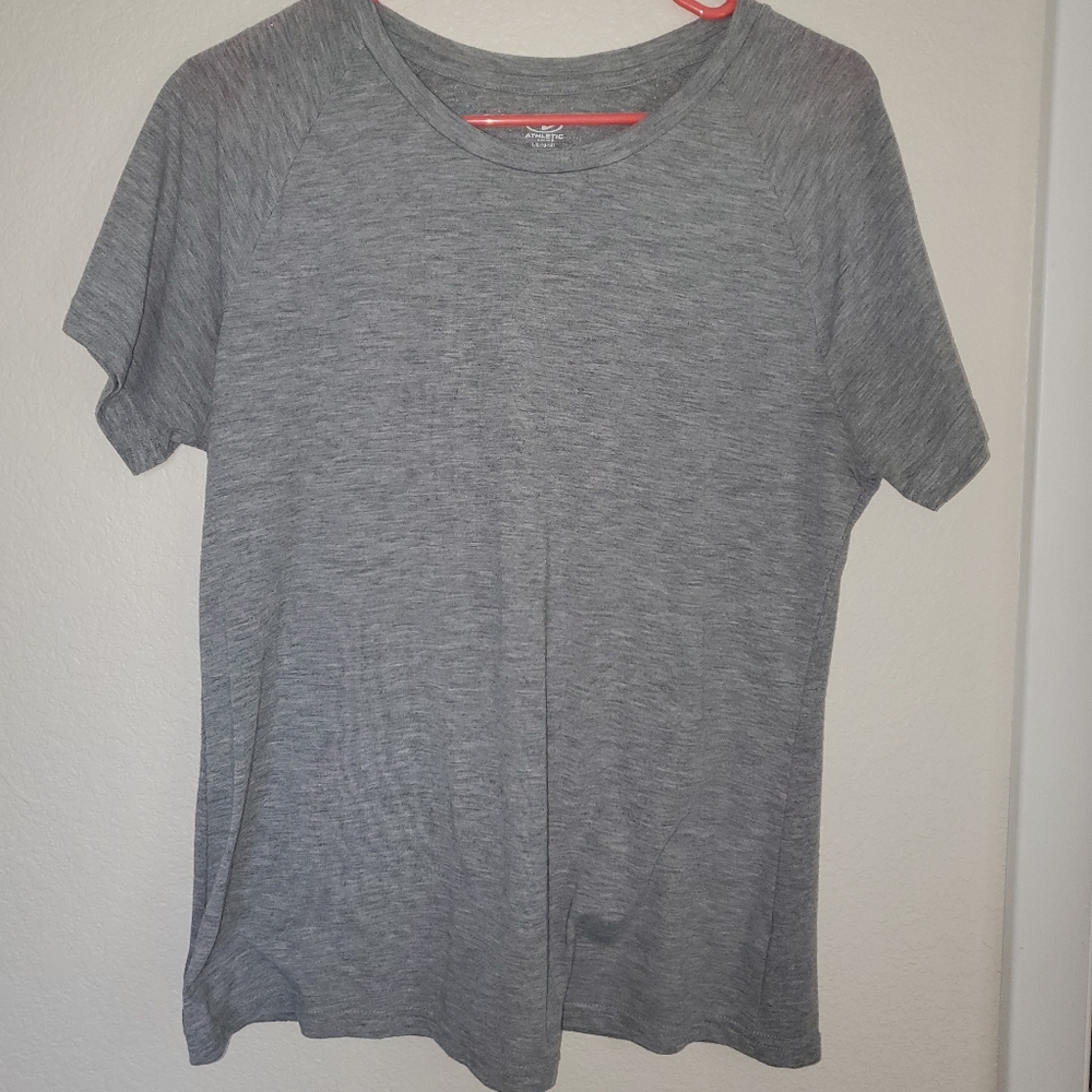 Gray workout T-shirt